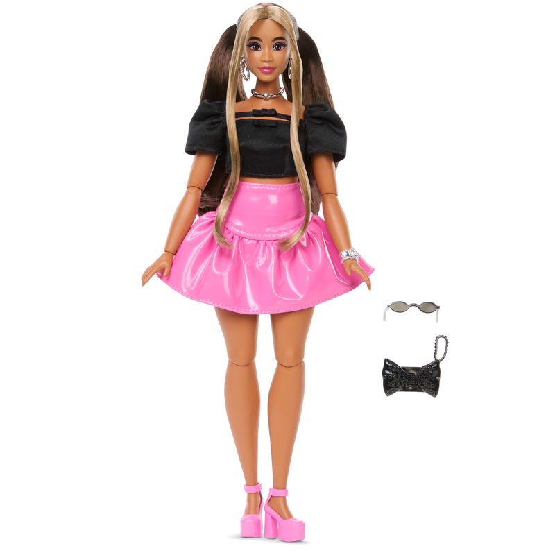 Barbie Deluxe Style Doll #16 in Glossy Pink Barbiecore Skirt