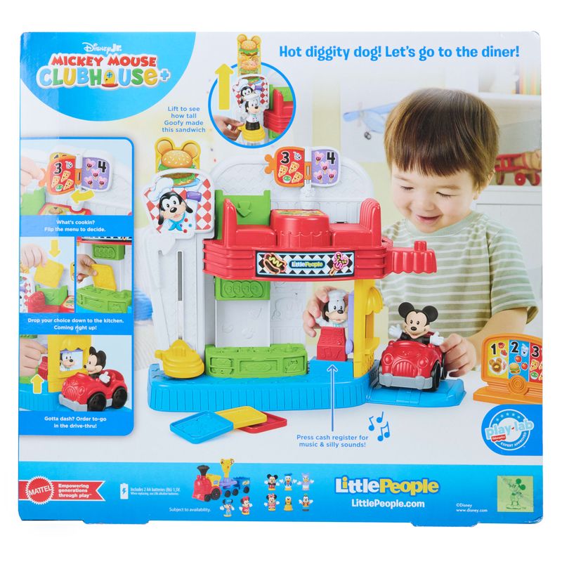 Fisher-Price Little People Disney Jr Mickey Mouse & Goofy’s Silly Sounds Diner