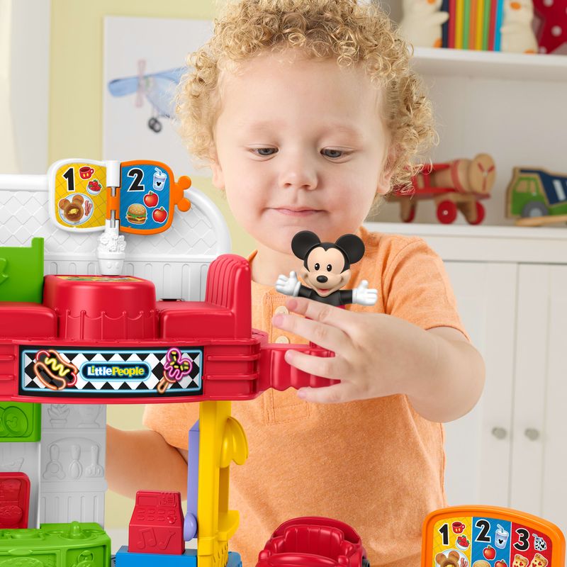 Fisher-Price Little People Disney Jr Mickey Mouse & Goofy’s Silly Sounds Diner