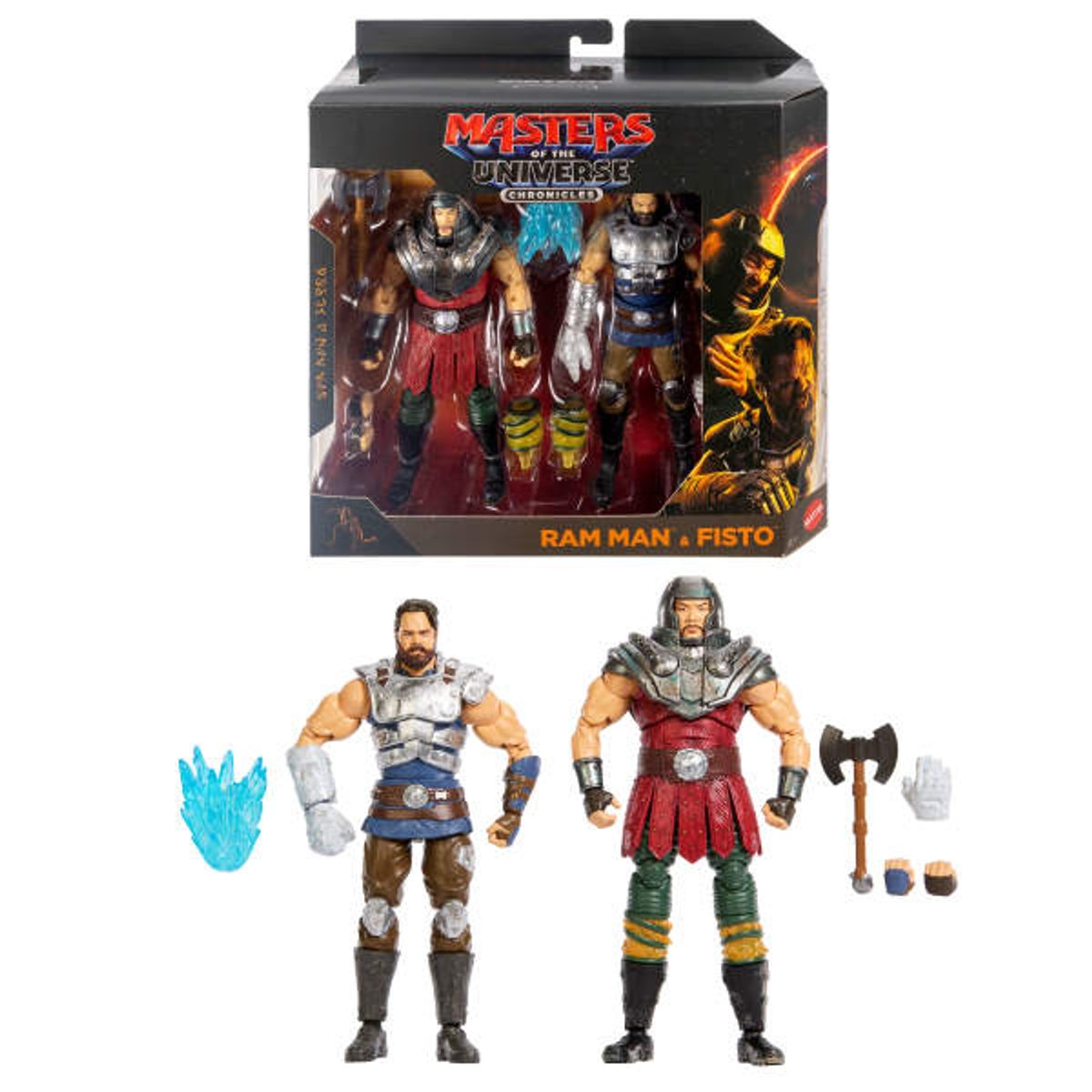 Masters of the Universe Chronicles Action Figures 2 Pack 2026 Movie Ram Man & Fisto