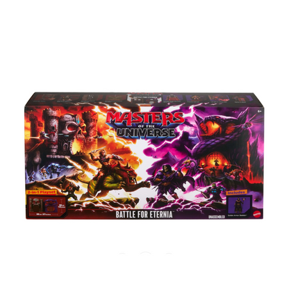 Masters of the Universe Battle for Eternia Playset, Castle Grayskull, Snake Mountain & Skeletor