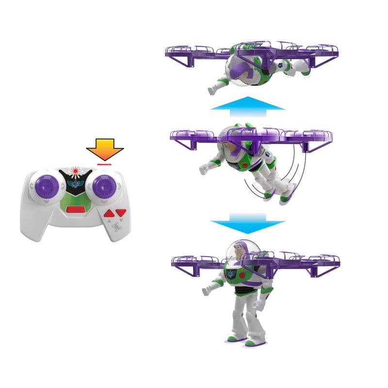 Toy Story 5 Flying Remote Control Hi-Tech Edition Buzz Lightyear Action Figure