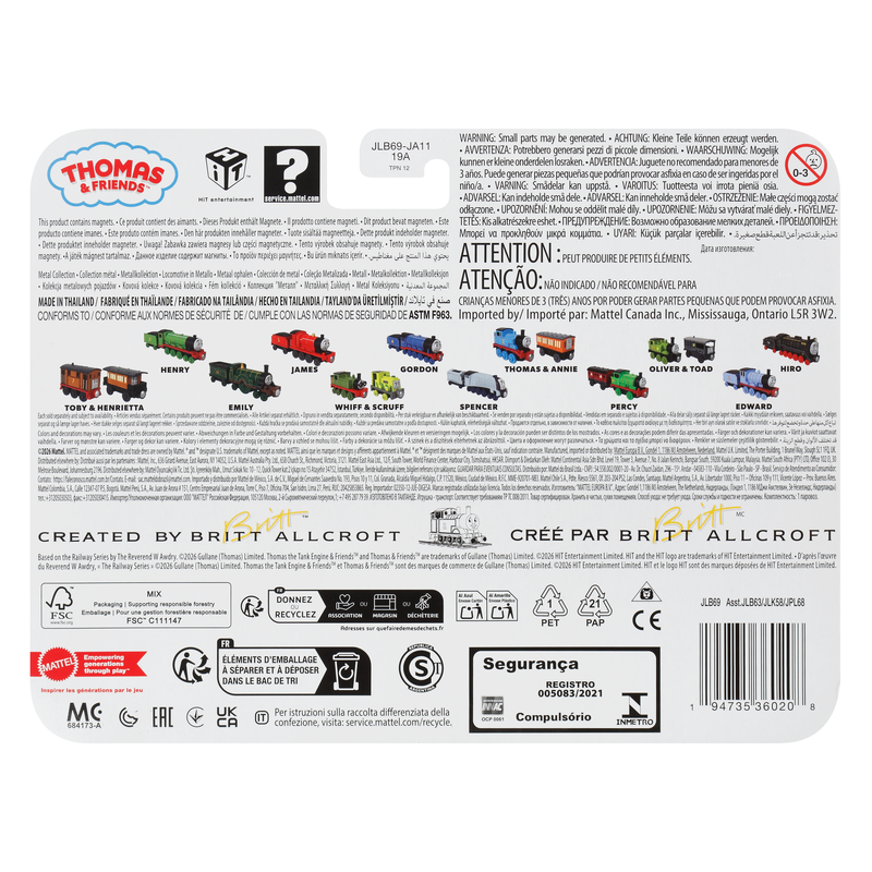 Thomas & Friends by Fisher-Price Die-Cast Train Engine Hiro