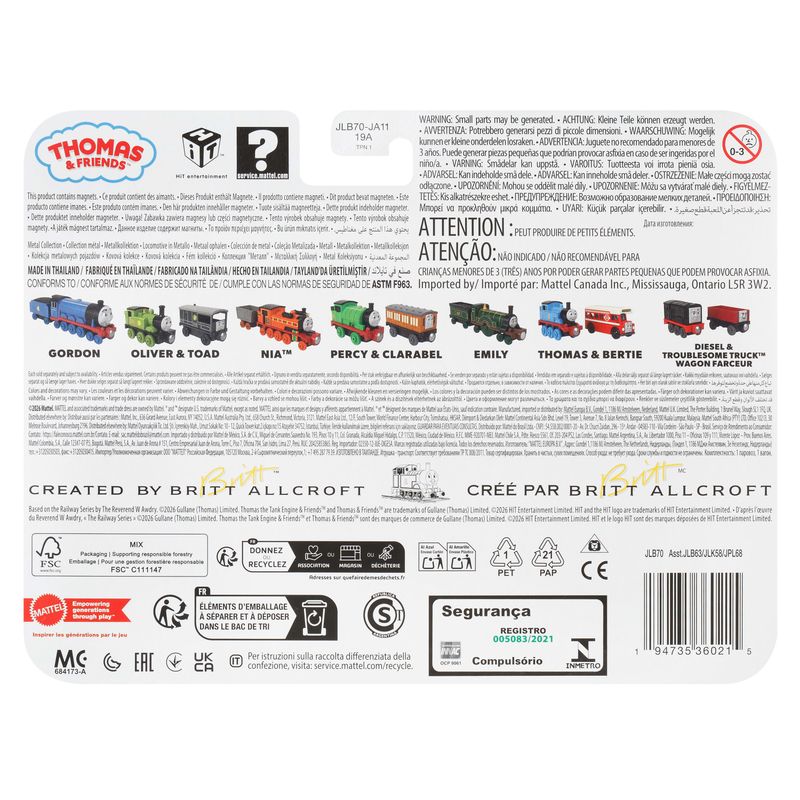 Thomas & Friends by Fisher-Price Die-Cast Train Engine Nia