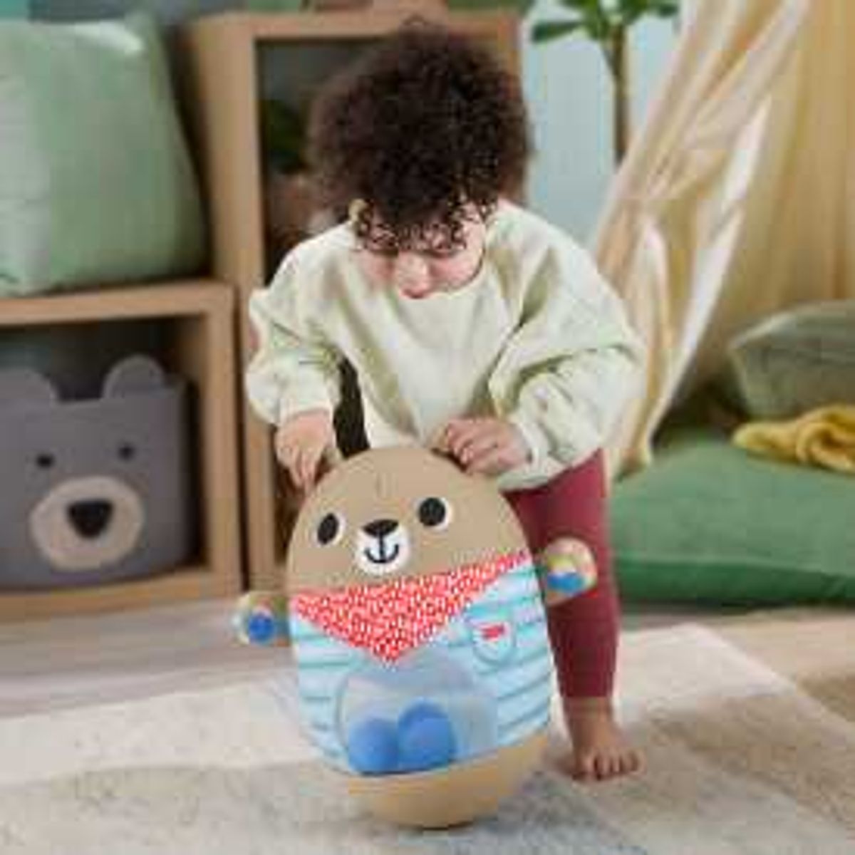 Fisher-Price Friendship Forest Bat & Wobble Inflatable Bear