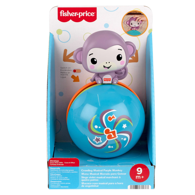 Fisher-Price Crawling Musical Purple Monkey