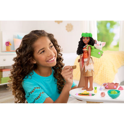 Disney Princess Enchanted Stories Moana Fashion Doll with Sparkling Outfit