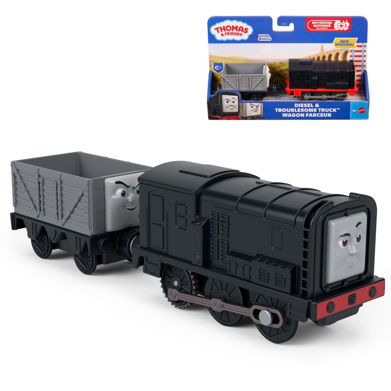 Thomas & Friends By Fisher-Price Motorized Train Engine Truck Wagon Farceur