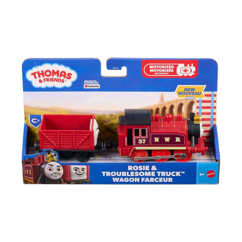 Thomas & Friends By Fisher-Price Motorized Train Engine & Troublesome Truck Rosie