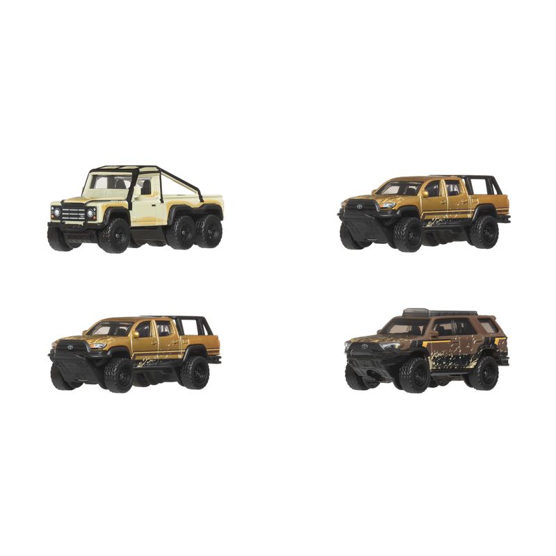 Matchbox Desert Chase Escape 4-Pack Of 1:64 Scale Die-Cast Vehicles