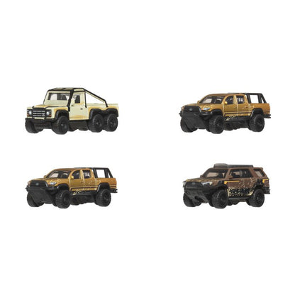 Matchbox Desert Chase Escape 4-Pack Of 1:64 Scale Die-Cast Vehicles