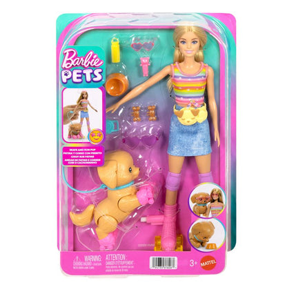 Barbie Skate And Run Pup Doll And Accessories