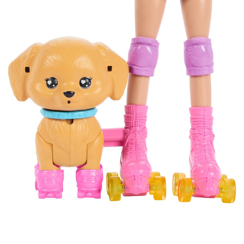 Barbie Skate And Run Pup Doll And Accessories