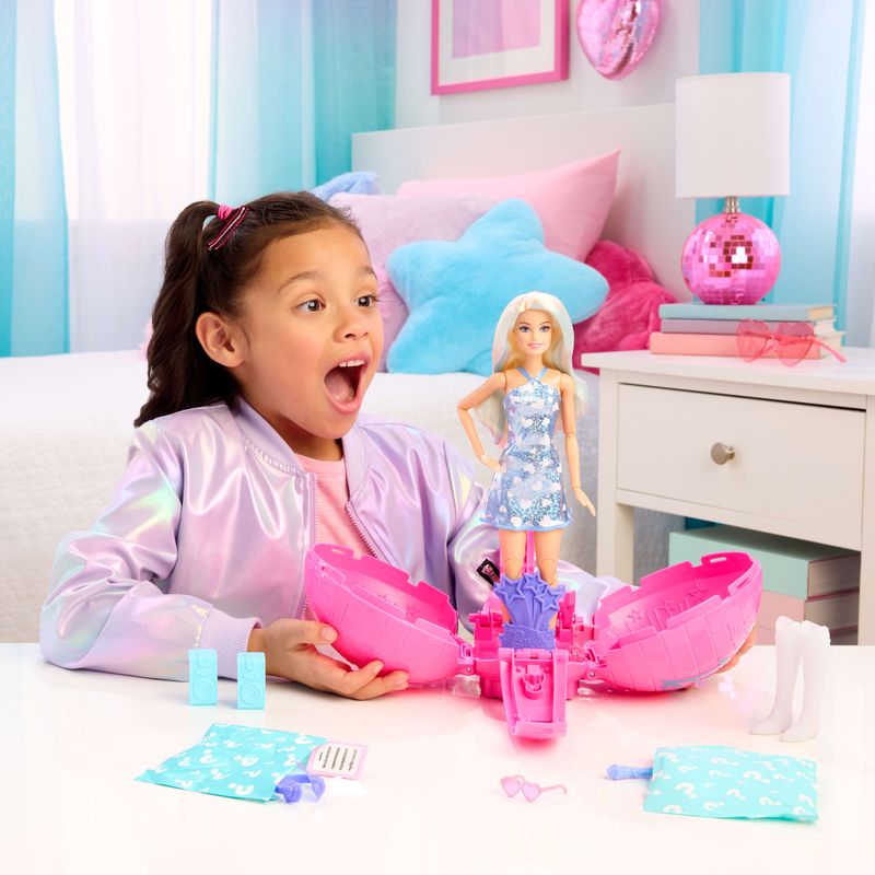 Barbie Team Barbie Roll & Reveal Pop Star Doll And Accessories
