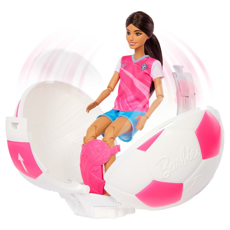 Barbie Team Barbie Roll & Reveal Soccer Player Doll And Accessories