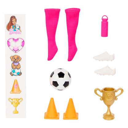 Barbie Team Barbie Roll & Reveal Soccer Player Doll And Accessories