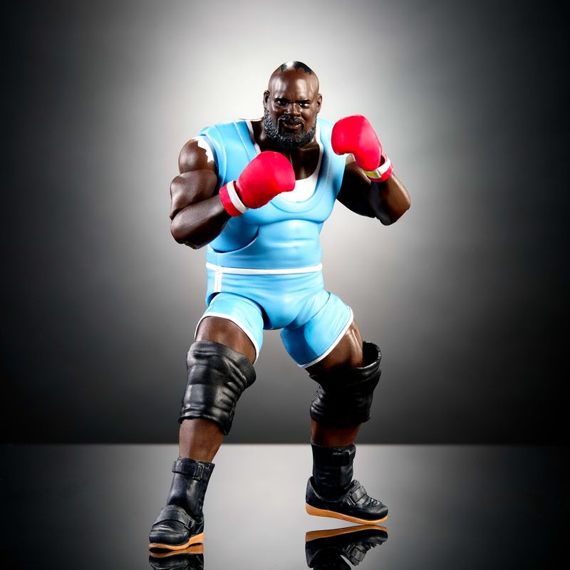 WWE x Street Fighter Mark Henry Action Figure & Accessories, 6" Collectible Balrog Mashup Set