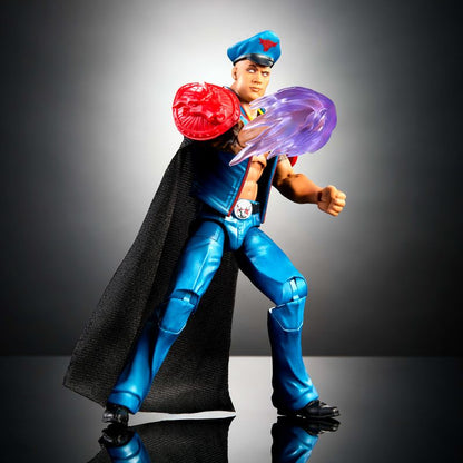 WWE x Street Fighter The Rock Final Boss Action Figure & Accessories, 6" Collectible M. Bison Player 2 Mashup Set