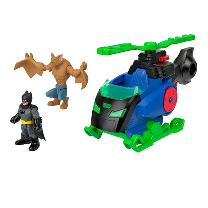 Imaginext DC Super Friends Batcopter Vs Man-Bat Play Set