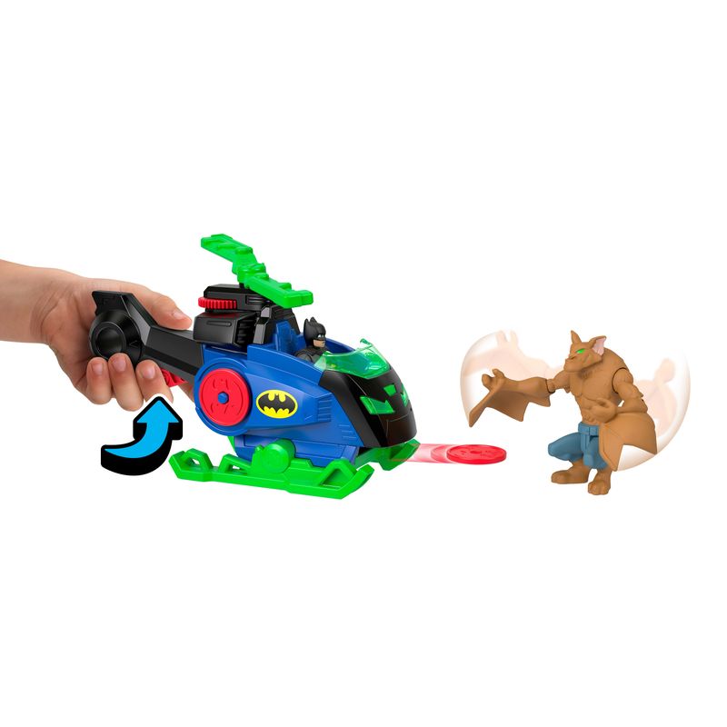 Imaginext DC Super Friends Batcopter Vs Man-Bat Play Set