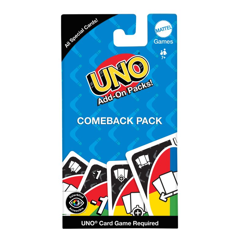 UNO Add-on Packs Card Game Comeback Pack for Kids