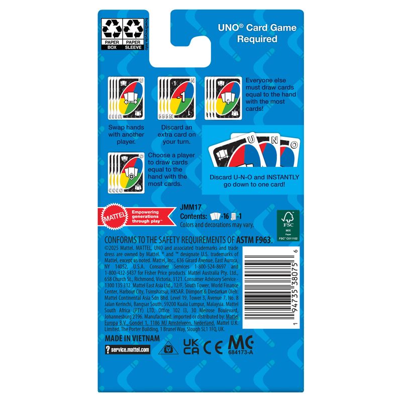 UNO Add-on Packs Card Game Comeback Pack for Kids