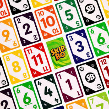 Skip-Bo Card Game for Kids, Adults & Families, Color Blind Accessible Deck