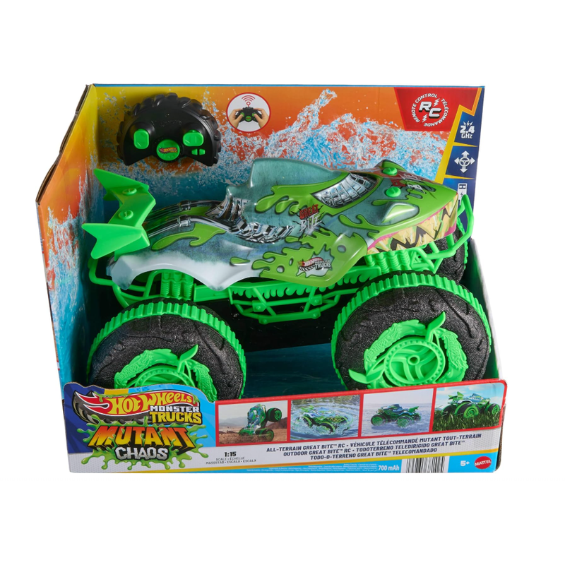 Hot Wheels Monster Trucks All-Terrain Great Bite Remote Control