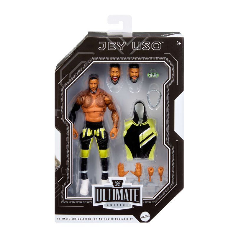 WWE Ultimate Edition Action Jey Uso Figure & Accessories Set, 6" Collectible Superstar
