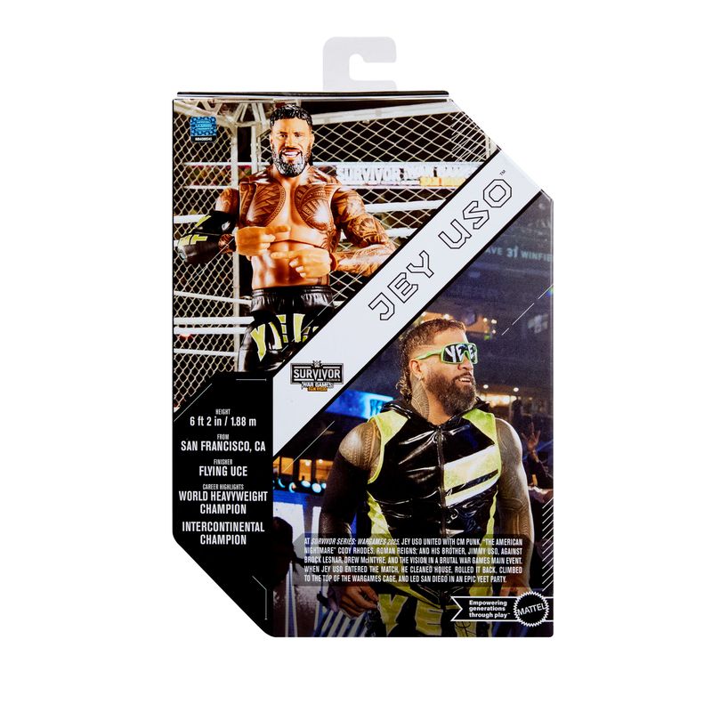 WWE Ultimate Edition Action Jey Uso Figure & Accessories Set, 6" Collectible Superstar
