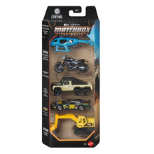 Matchbox The Movie Heroes 5-Pack, 1:64 Scale Toy Car, SUV, Motorcycle, Excavator & Helicopter