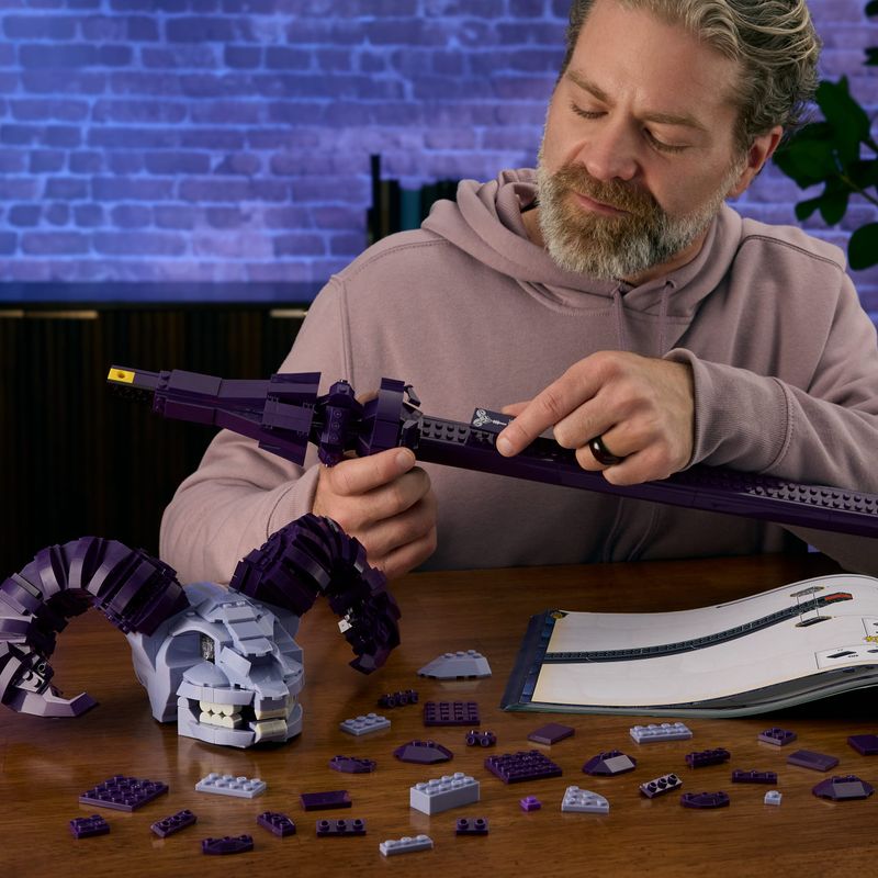 Mattel Brick Shop Masters of the Universe Havoc Staff Collector Building Set (1098 Pieces)