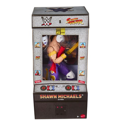 WWE x Street Fighter Shawn Michaels Action Figure & Accessories, 6" Collectible Vega Mashup Set
