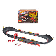 Hot Wheels Ferrari Legends Race Track Set with 2 Remote-Control Cars in 1:64 Scale
