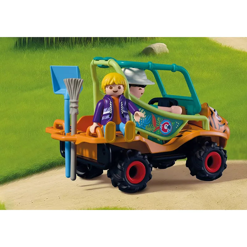 Playmobil  Zoo Zookeeper With Vehicle