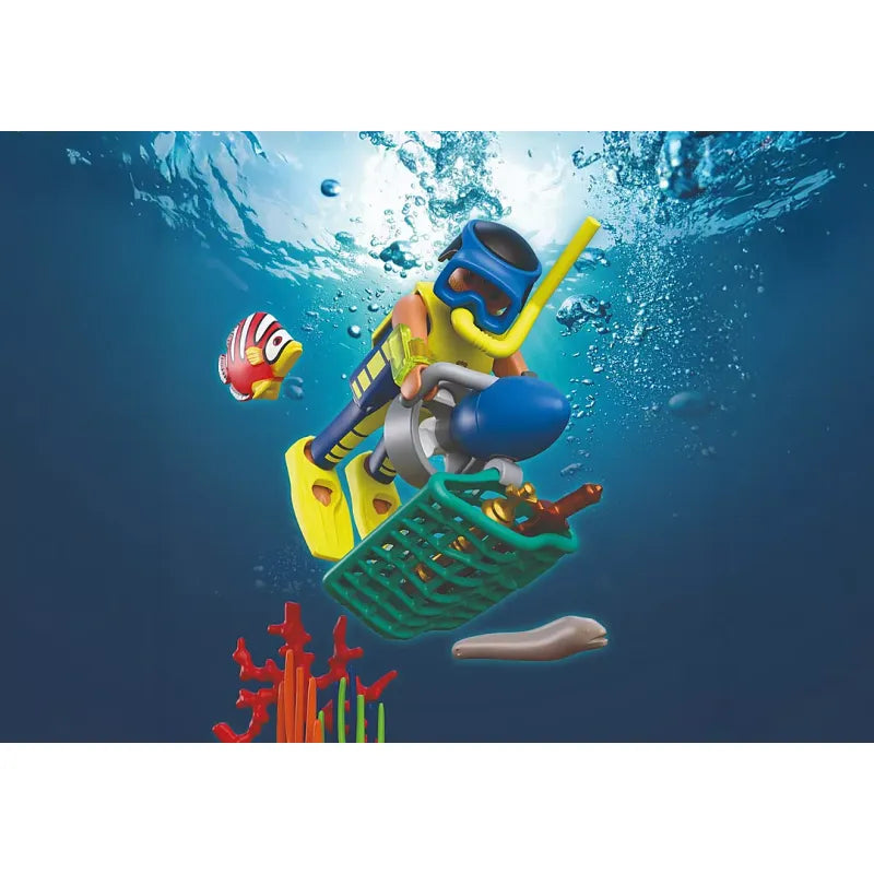 Playmobil Police Diver With Treasure