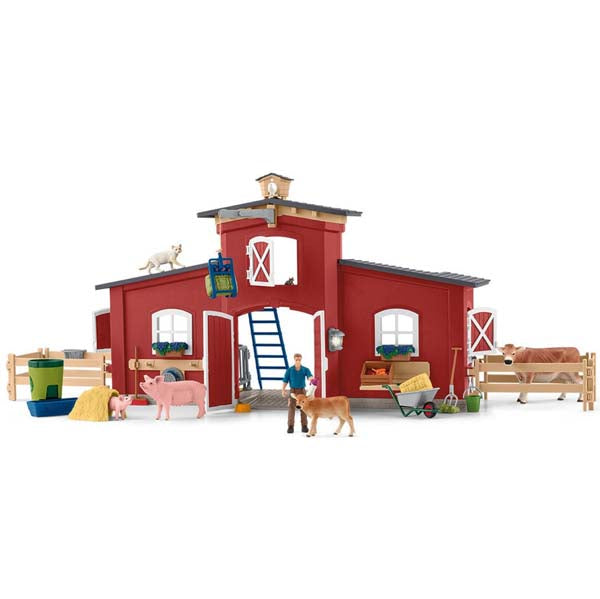 Schleich Red Barn with Animals & Accessories