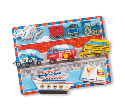 Melissa & Doug Vehicles Chunky Puzzle