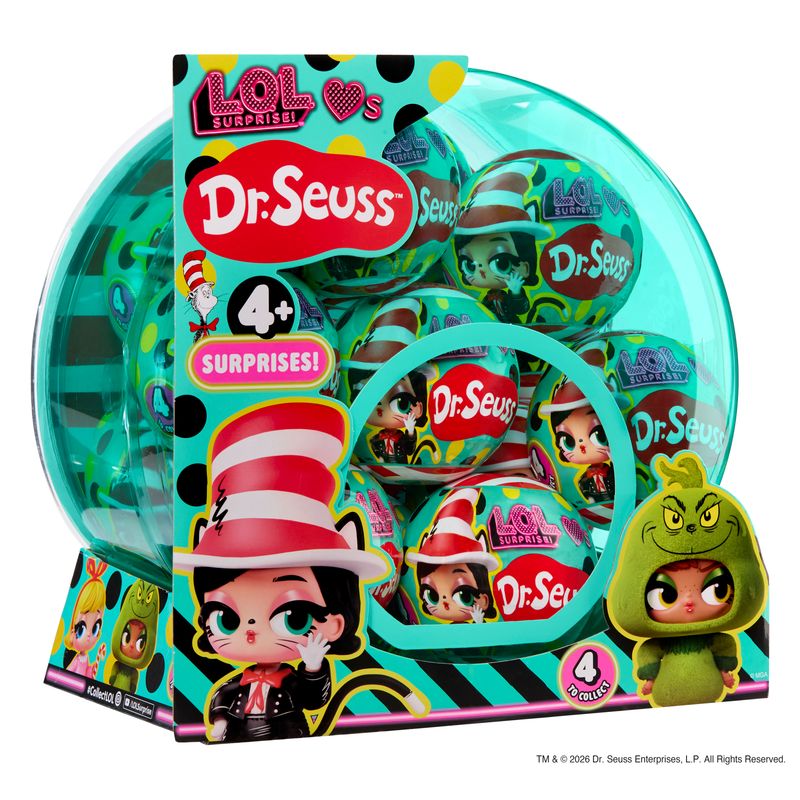 L.O.L. Surprise Loves Dr. Seuss Tots combine surprise unboxing fun with classic storybook charm