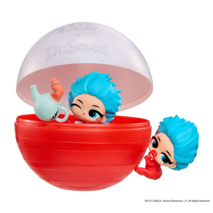 Unbox cute accessories and themed looks with L.O.L. Surprise Loves Dr. Seuss Tots.