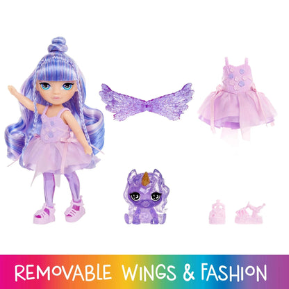 Rainbow High Littles Rainbow Fantasy Fairies Doll Amethyst (purple)