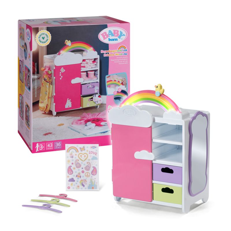 Baby Born Rainbow Wardrobe