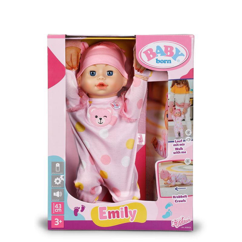 Baby Born Emily Walk with me 43cm