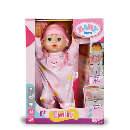 Baby Born Emily Walk with me 43cm