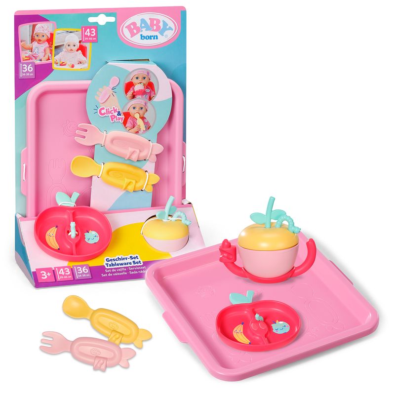 Baby Born Tableware Set Click & Play