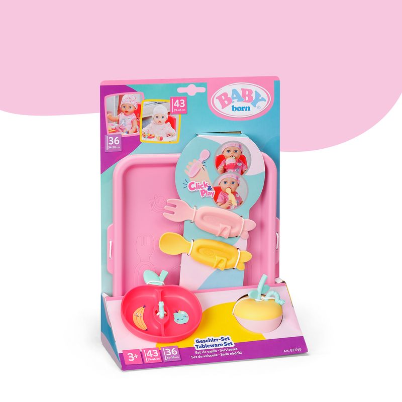 Baby Born Tableware Set Click & Play