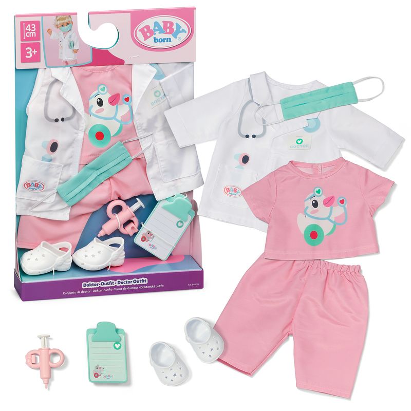 Baby Born Doctor Outfit 43cm  Click & Play