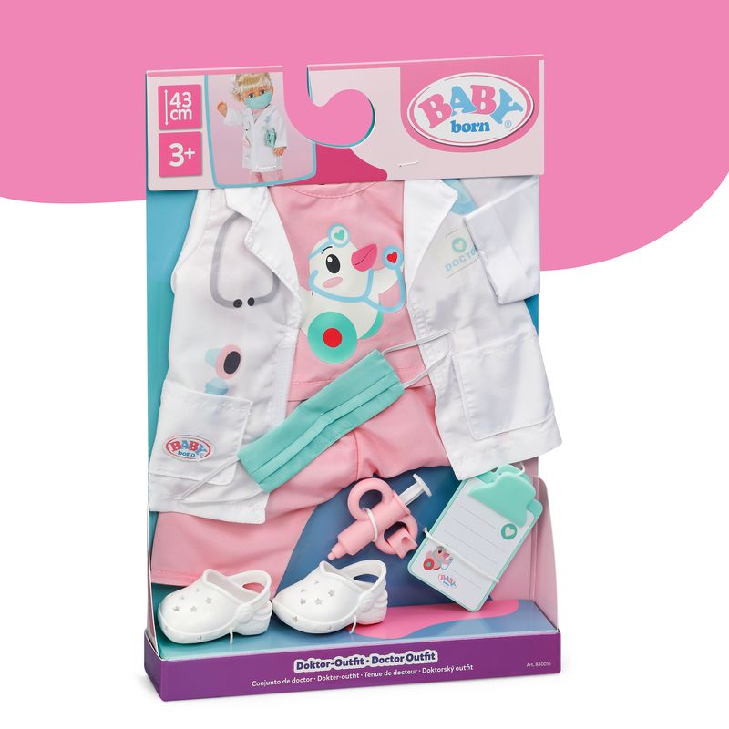 Baby Born Doctor Outfit 43cm  Click & Play