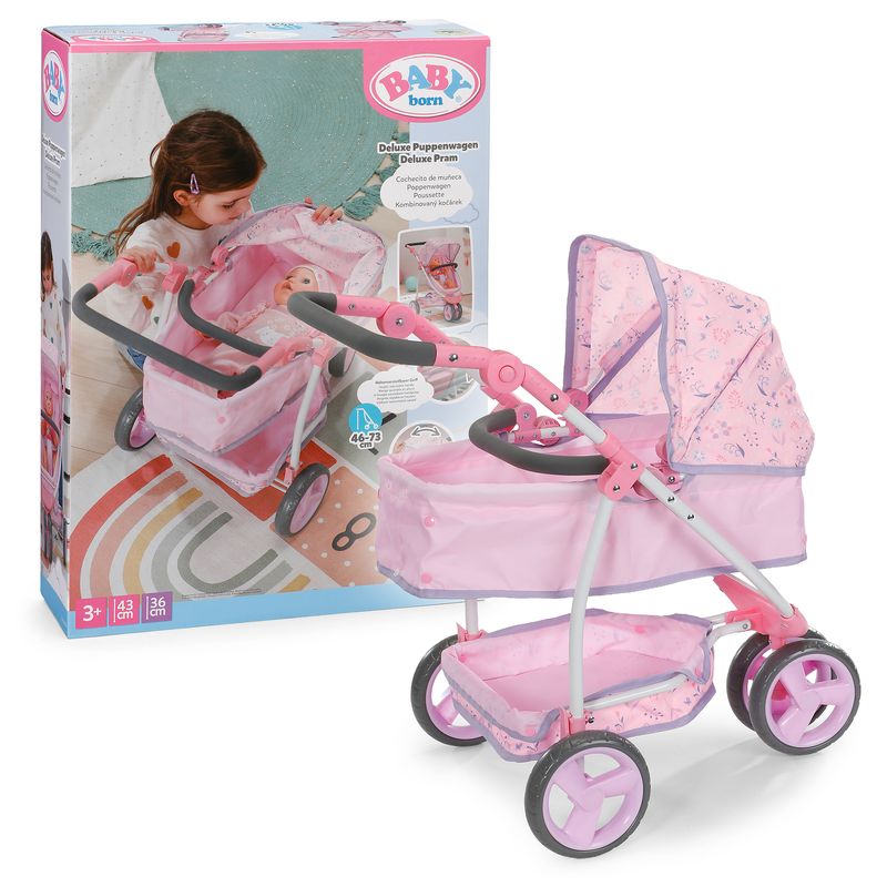 Baby Born Deluxe Pram Flowers