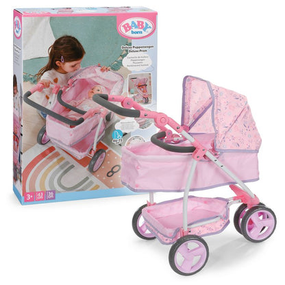 Baby Born Deluxe Pram Flowers